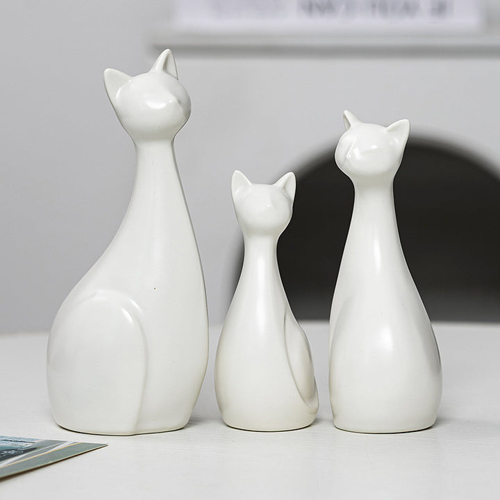 Dekorative Keramik Katze Karnz