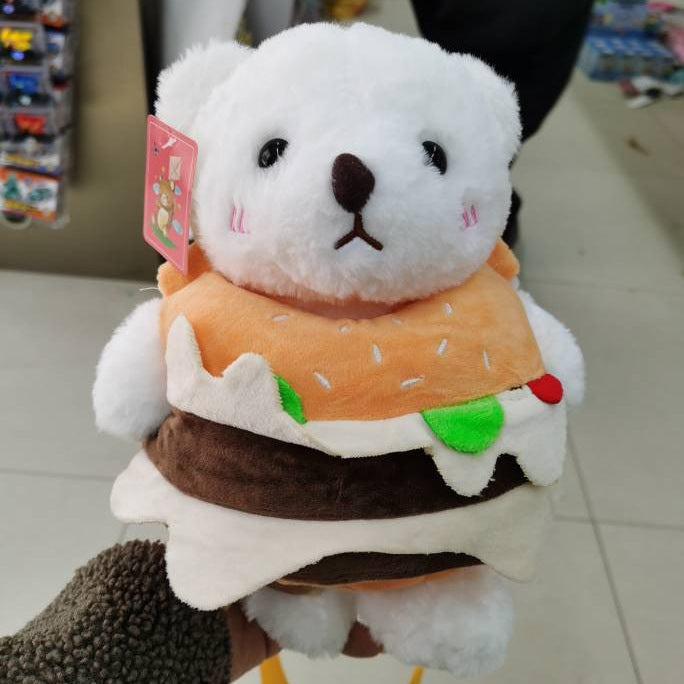 Plüsch-Burger-Themen-Teddy-Bär