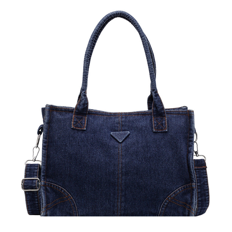 Stylische Denim-Schultertasche