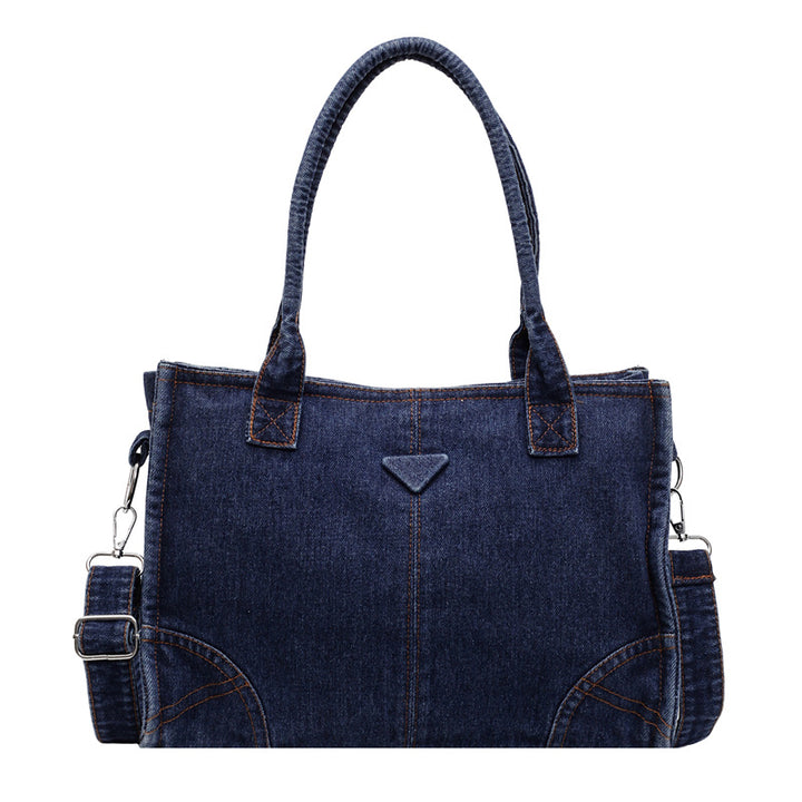 Stylische Denim-Schultertasche