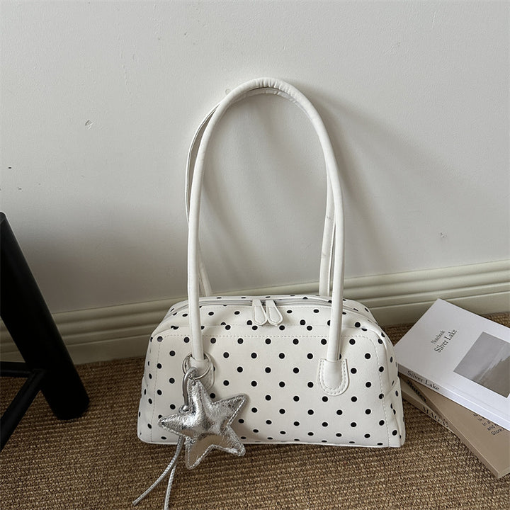Punktemuster Retro Strukturierte Handtasche