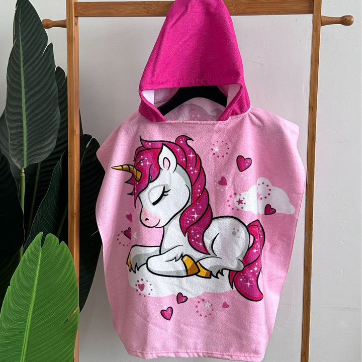 Kinder Haifisch-Design Kapuzenhandtuch Poncho Karnz