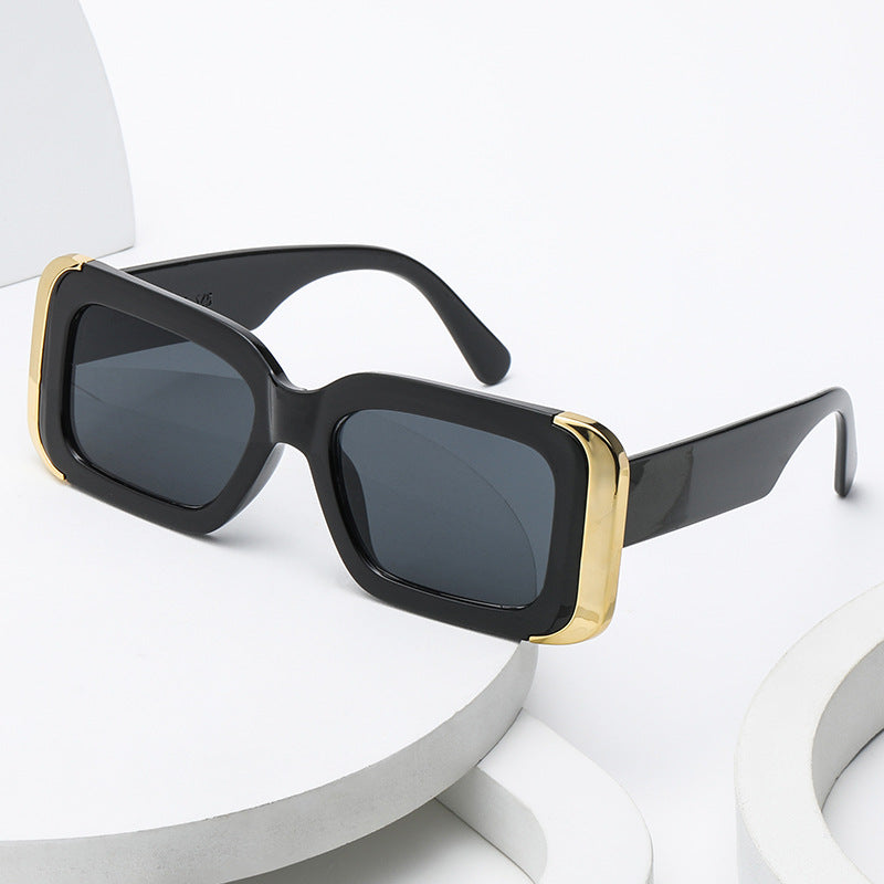 Damen Oversized-Sonnenbrille im modernen Animal-Print-Design Karnz