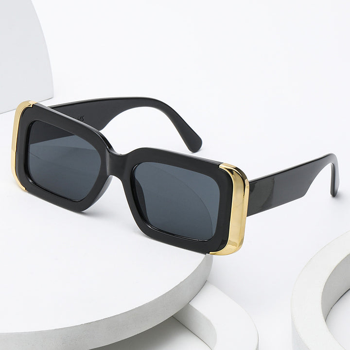 Damen Oversized-Sonnenbrille im modernen Animal-Print-Design Karnz