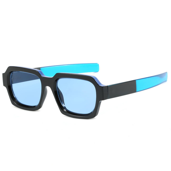 Damen Sonnenbrille mit auffälligem rechteckigem Rahmen und UV-Schutz Karnz