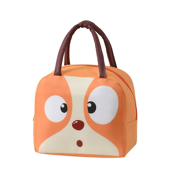 Süße tierische isolierte Lunch-Tasche Karnz