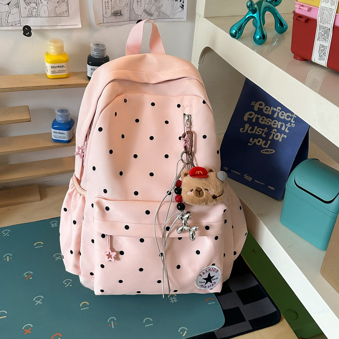 Verspielt Polka Dot Freizeit Rucksack Karnz