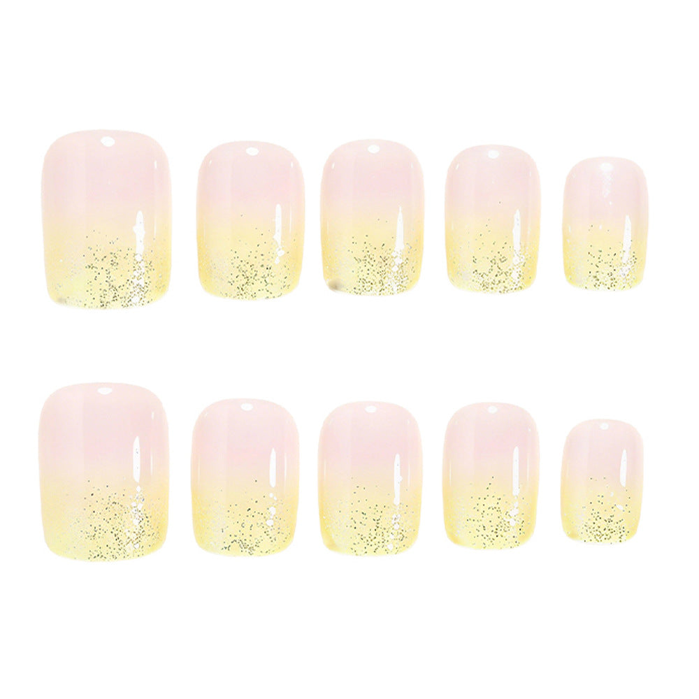 Elegante Ombre Druck-Nagelset Karnz