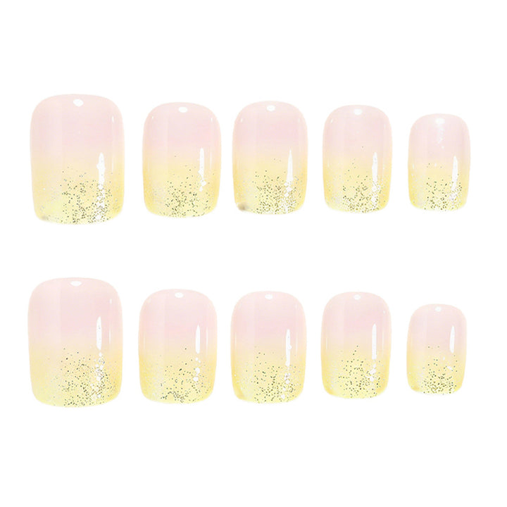 Elegante Ombre Druck-Nagelset Karnz