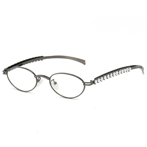 Elegante ovale Rahmenbrille Karnz
