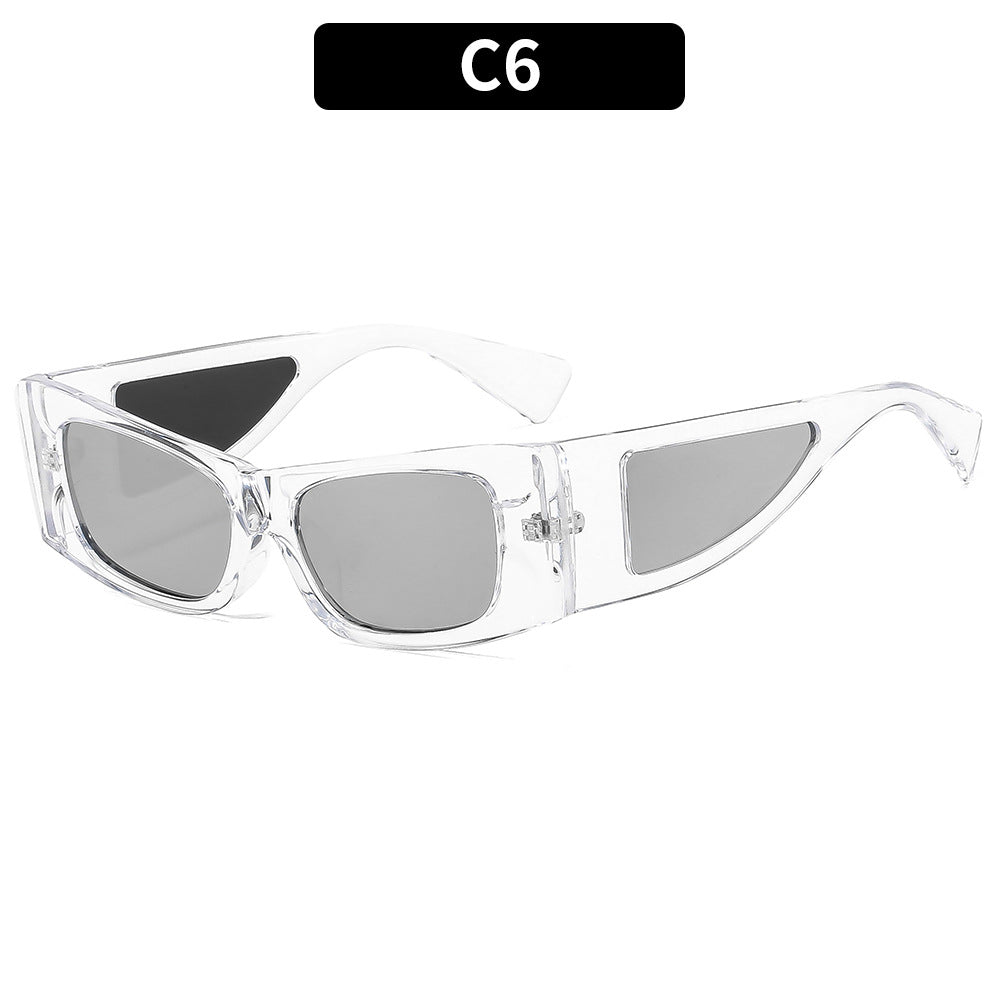 Futuristische klare Rahmen Sonnenbrille