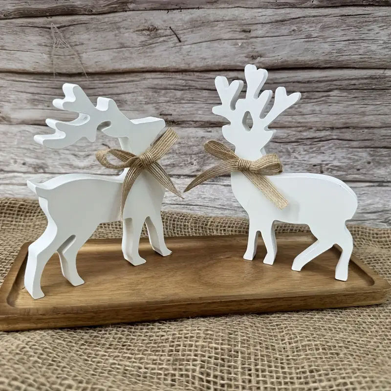 Dekorative Holzrentierfiguren