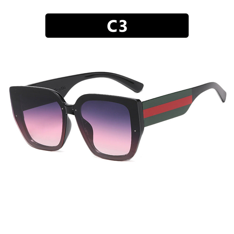 Damen oversized Sonnenbrille mit modischem Rahmen und UV-Schutz Karnz