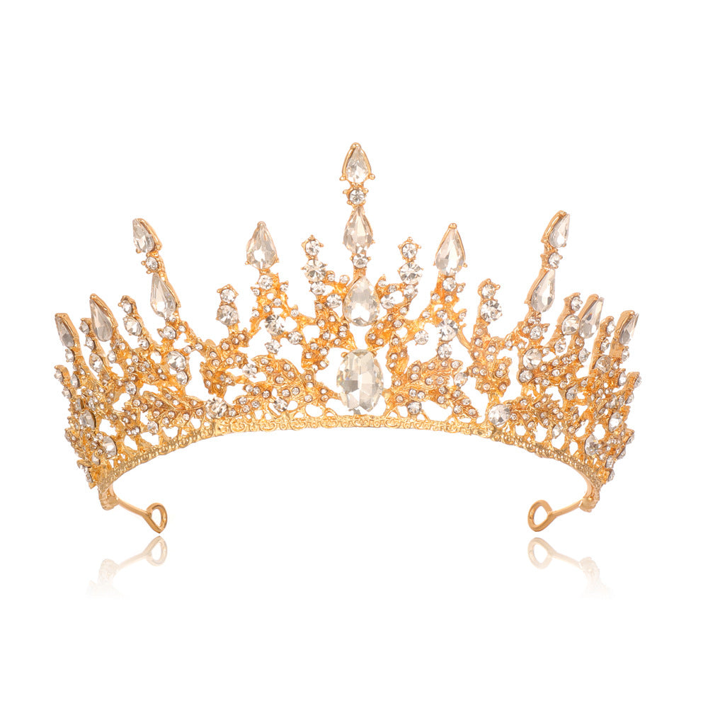 Damen Elegante Tiara mit funkelnden Kristallen Karnz