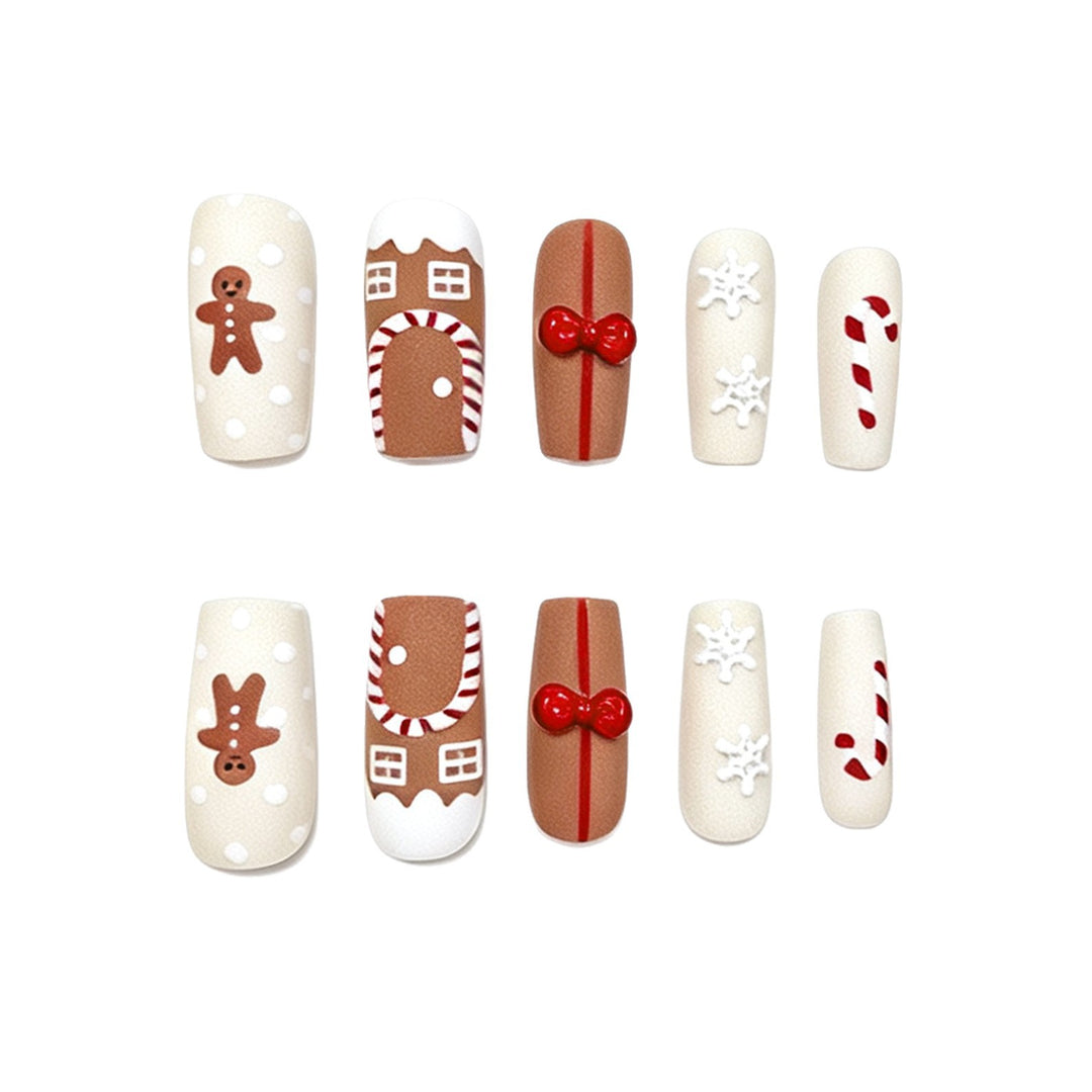 Festliche Lebkuchen Nagelkunst Karnz