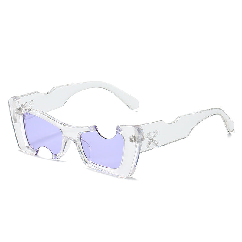 Damen übergroße geometrische Sonnenbrille Karnz