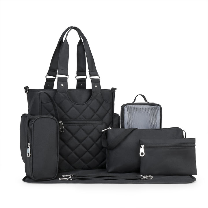 Hochwertige Wickeltasche mit Multifunktionalen Zubehörteilen Karnz