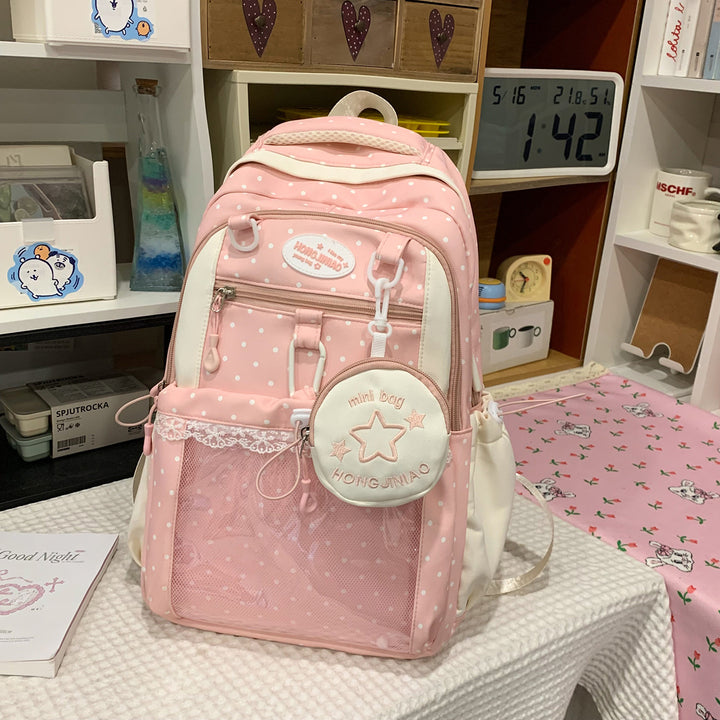 Charmanter gepunkteter Rucksack Karnz