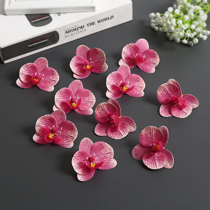 Künstliche Orchideenblütenakzente für die Wohnkultur