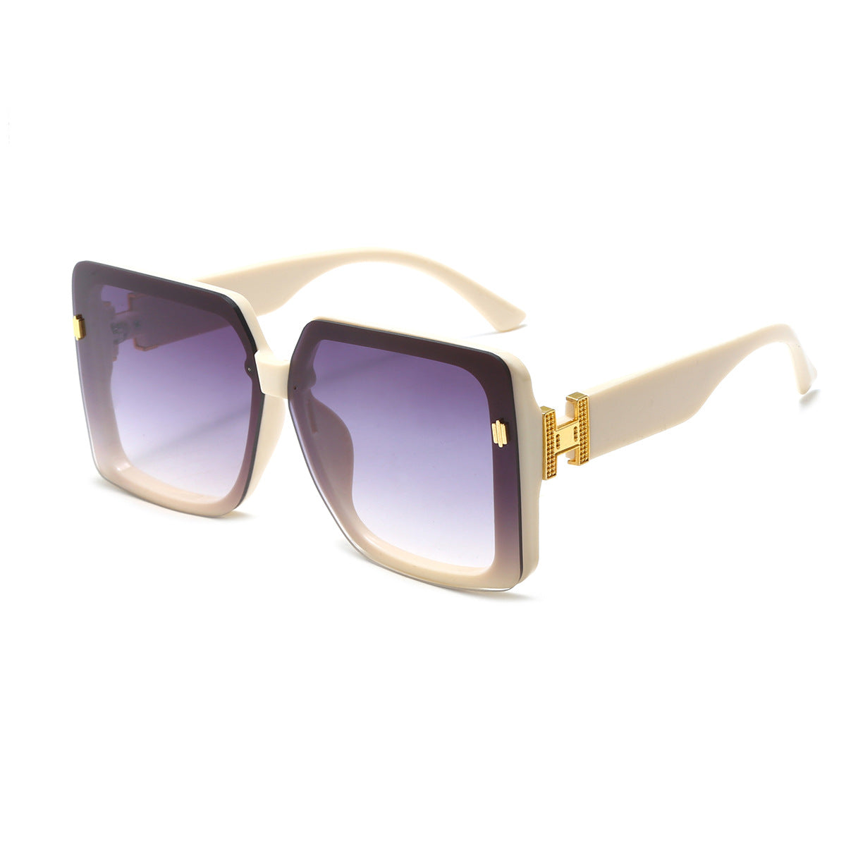 Damen oversized modische Sonnenbrille mit luxuriösem Rahmen Karnz