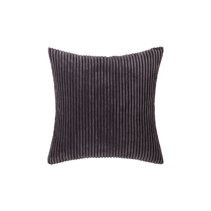 Corduroy Rippierter Quadratischer Akzentkissenbezug mit tiefem Kanaltextur und verdecktem Reißverschluss