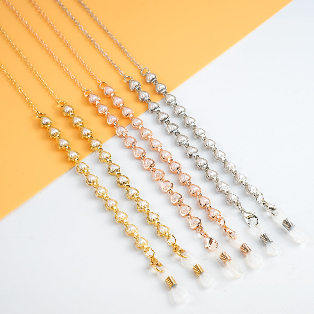 Elegante perlverknüpfte Brillenband Karnz