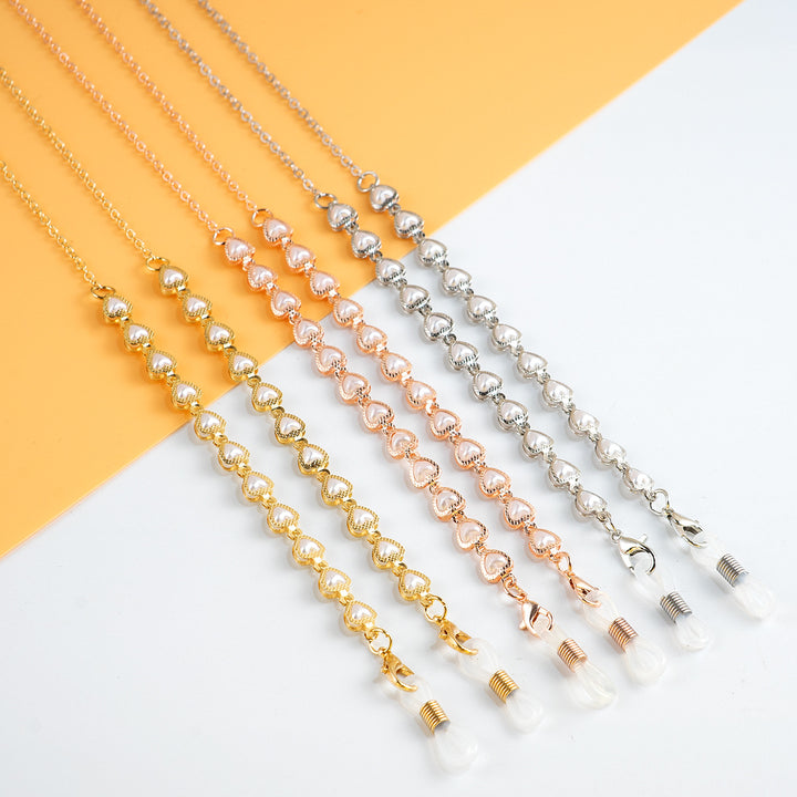 Elegante perlverknüpfte Brillenband Karnz