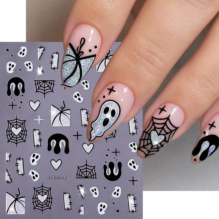 Halloween-Themen Nagelkunst Aufkleber Set  1791507032