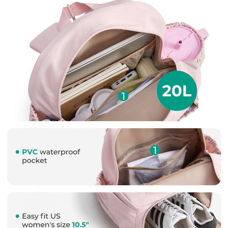 Sportlicher Tennis-Rucksack mit Schuhfach und Praktischen Außentaschen Karnz