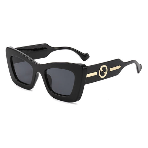 Damen Designer-Sonnenbrille mit markantem geometrischen Rahmen und hochwertiger Verarbeitung Karnz