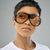 Damen sportliche Sonnenbrille im futuristischen Design Karnz