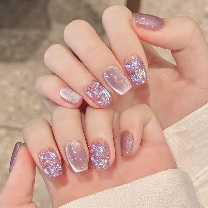 Ombre Lange-Stiletto Press-On Nägel Set Karnz