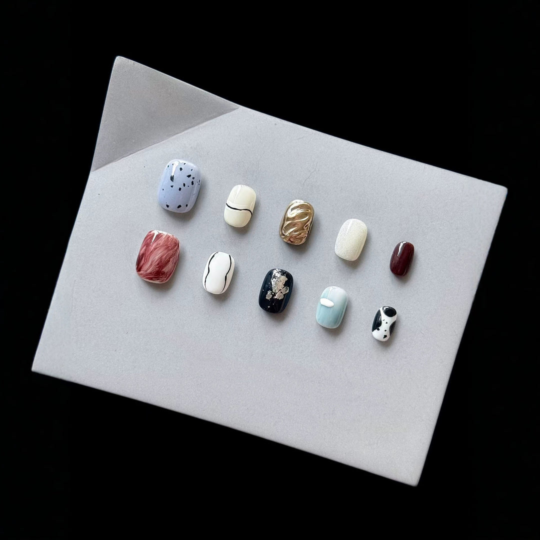 Elegantes Press-On-Nail-Art-Kit