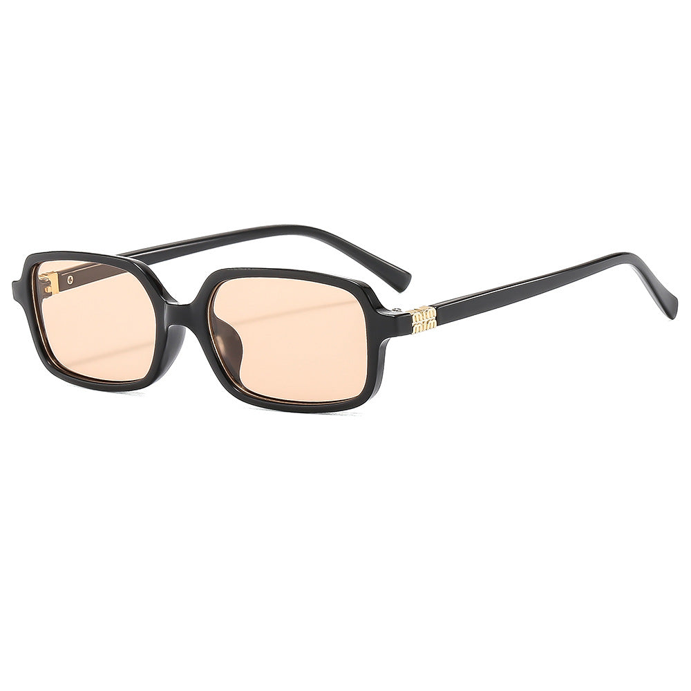 Damen modische Sonnenbrille mit elegantem Kunststoffrahmen und ausgefallenem Design Karnz