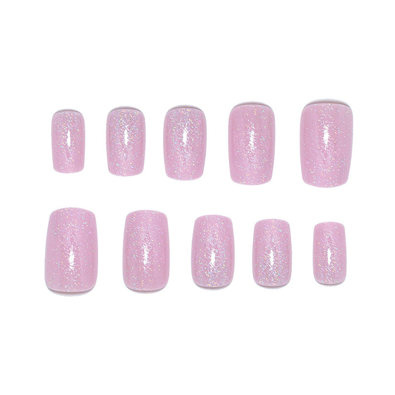 Glitzerndes Acryl Press-On Nagelset Karnz