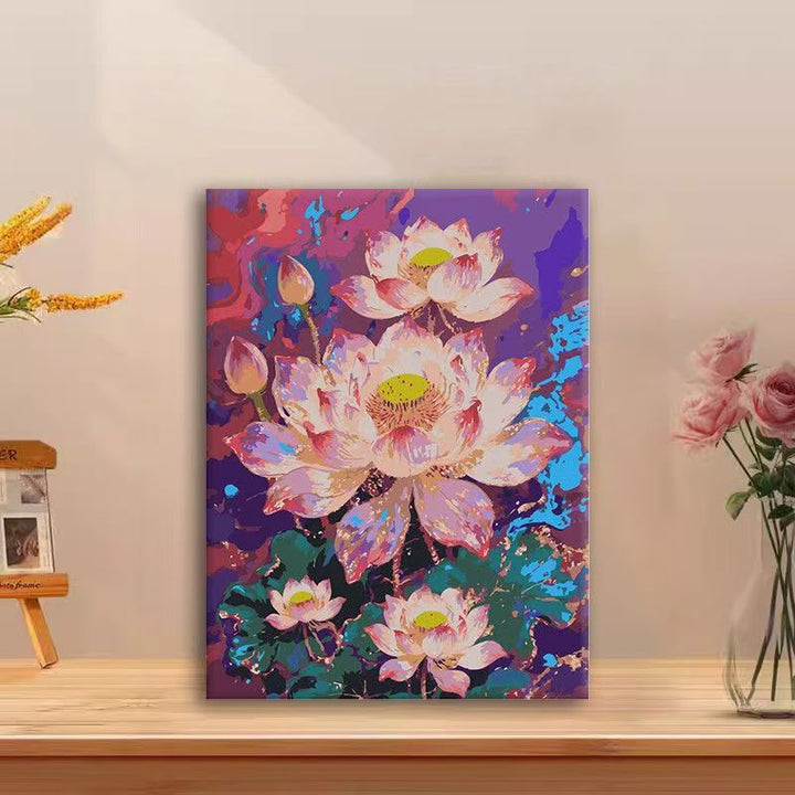 Blumenmuster Wandkunst Leinwanddruck Karnz