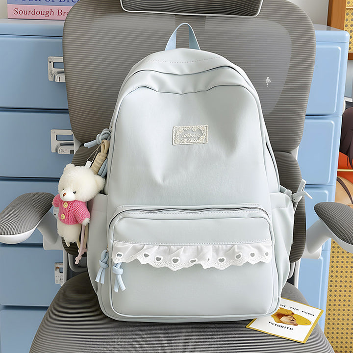 Dekorative Spitzenbesetzte Schulrucksack Karnz