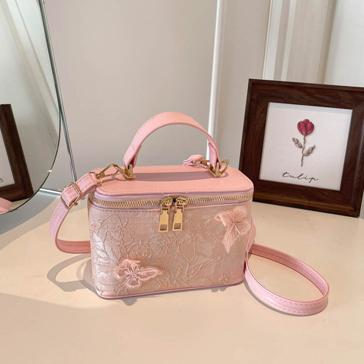 Elegante floral bestickte Handtasche