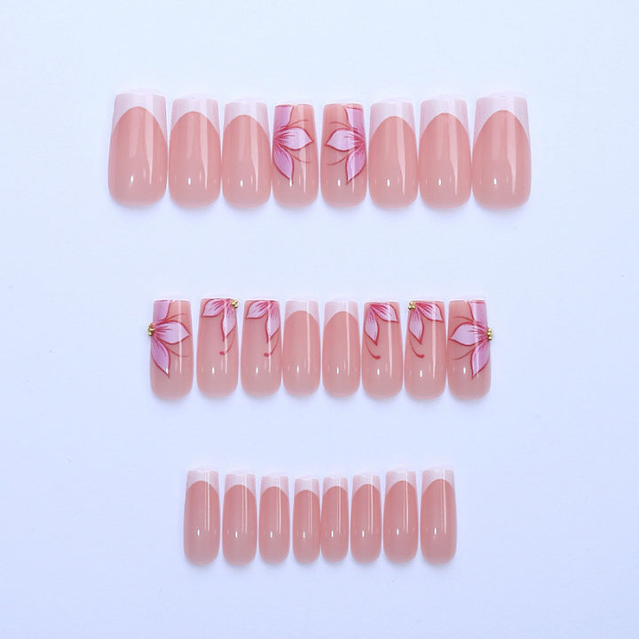 Premium Floral Press-On Nagelkunst Set