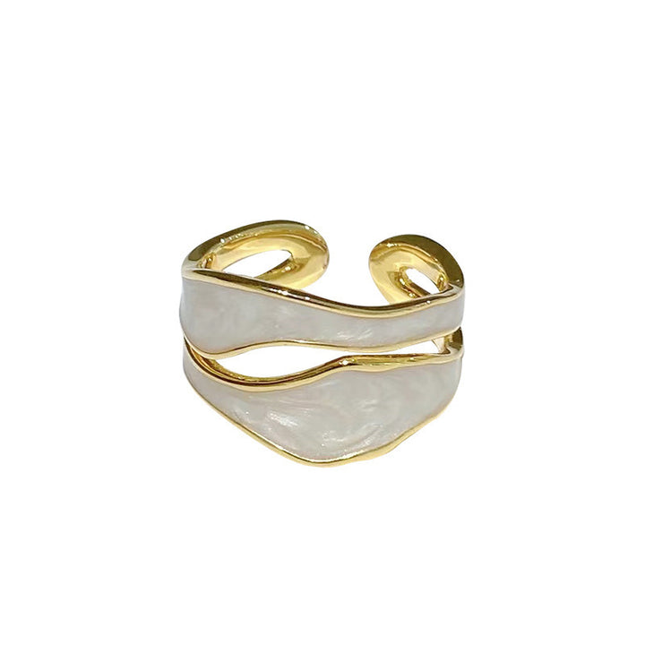 Eleganter Doppelring mit Organischem Design Karnz