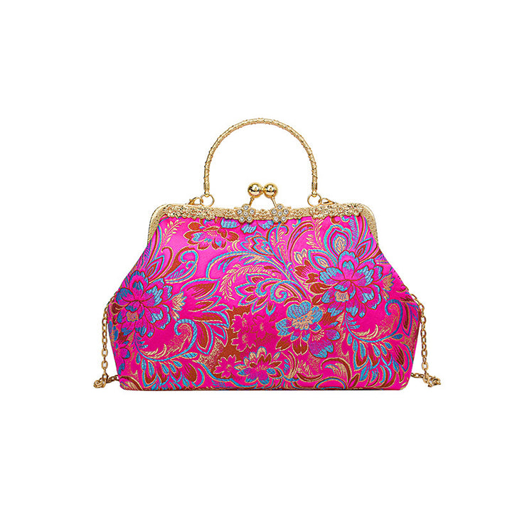 Vintage Floral Clutch Bag