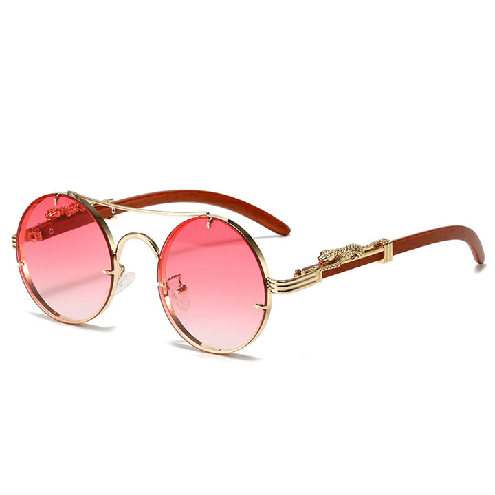Damen elegante runde Brille Karnz