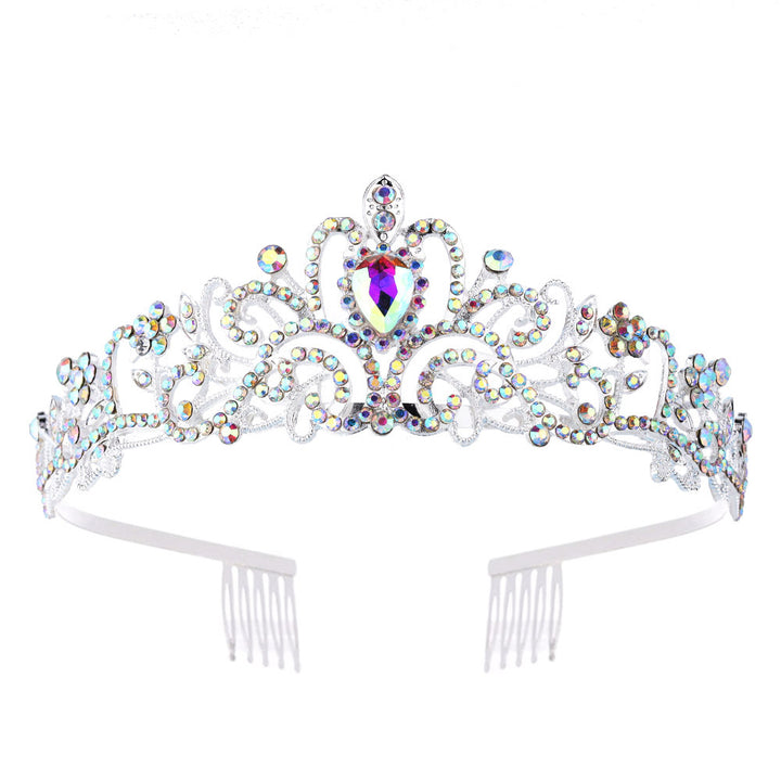 Damen Funkelnde Kristall-Tiara mit filigranem Design Karnz