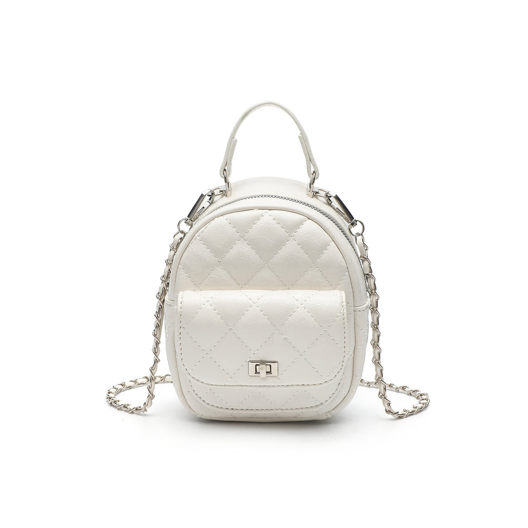 Gestepptes Metallic Mini-Rucksack Karnz