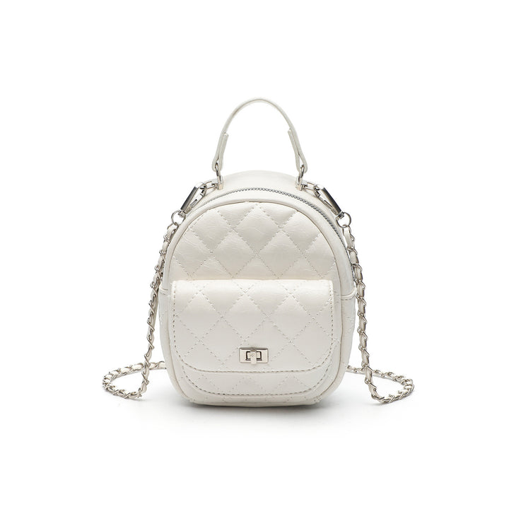 Gestepptes Metallic Mini-Rucksack Karnz
