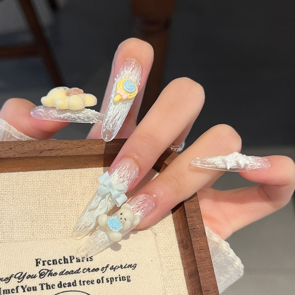Kreative 3D Cartoon-Themen Druck-Nagelkunst Karnz