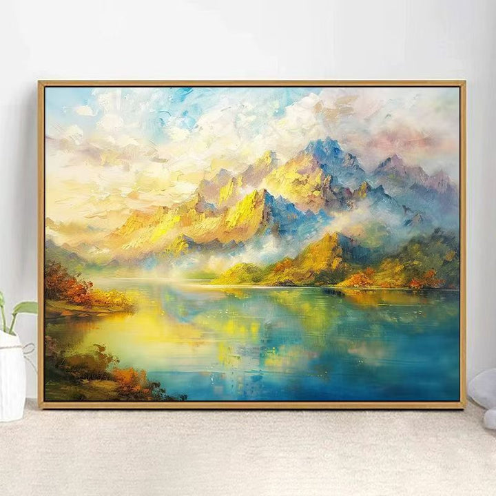 Majestic Mountain Landscape Kunstdruck Karnz