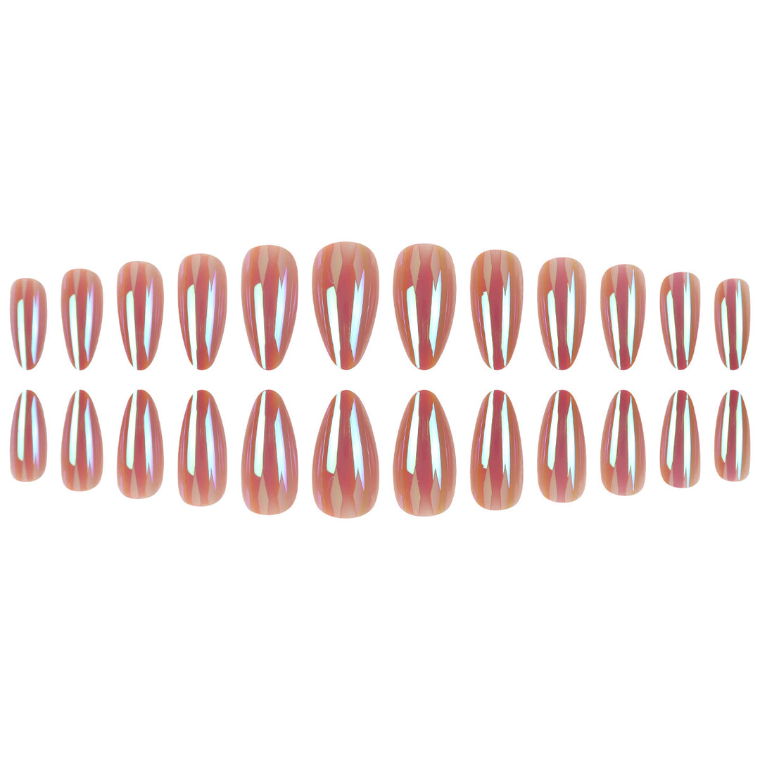 Metallic Stiletto-Nagelverlängerungen Karnz