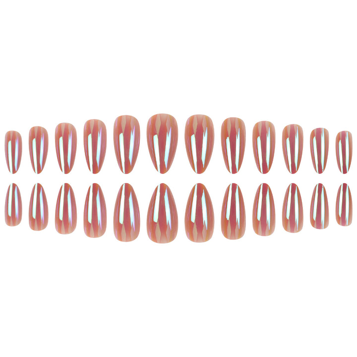 Metallic Stiletto-Nagelverlängerungen Karnz