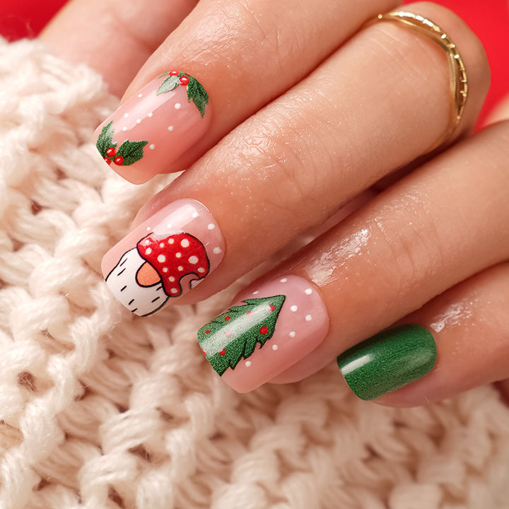 Festliches Feiertags-Themen-Nageldesign